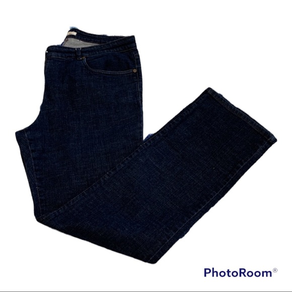 EILEEN FISHER Dark Denim Jeans Size M Great Condition - Picture 2 of 5